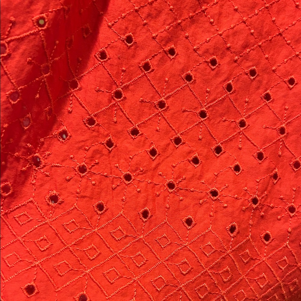 Old Navy Coral Red Textured Sundress - Picture 5 of 5